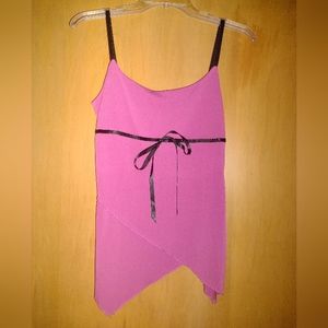 IZ Byer Fuschia Asymmetrical Dress Shirt Size Medium